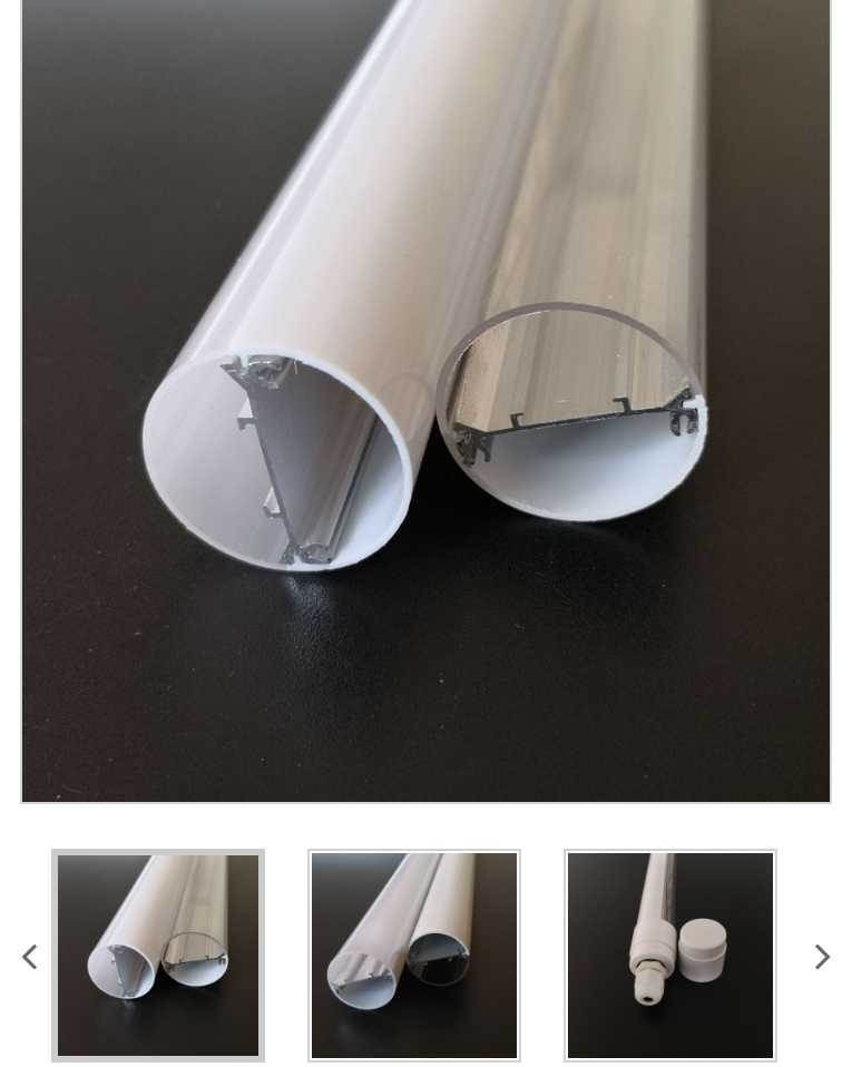LED Tube Housing مع درجة مثبطات اللهب من V0 وشهادة EN45545-2