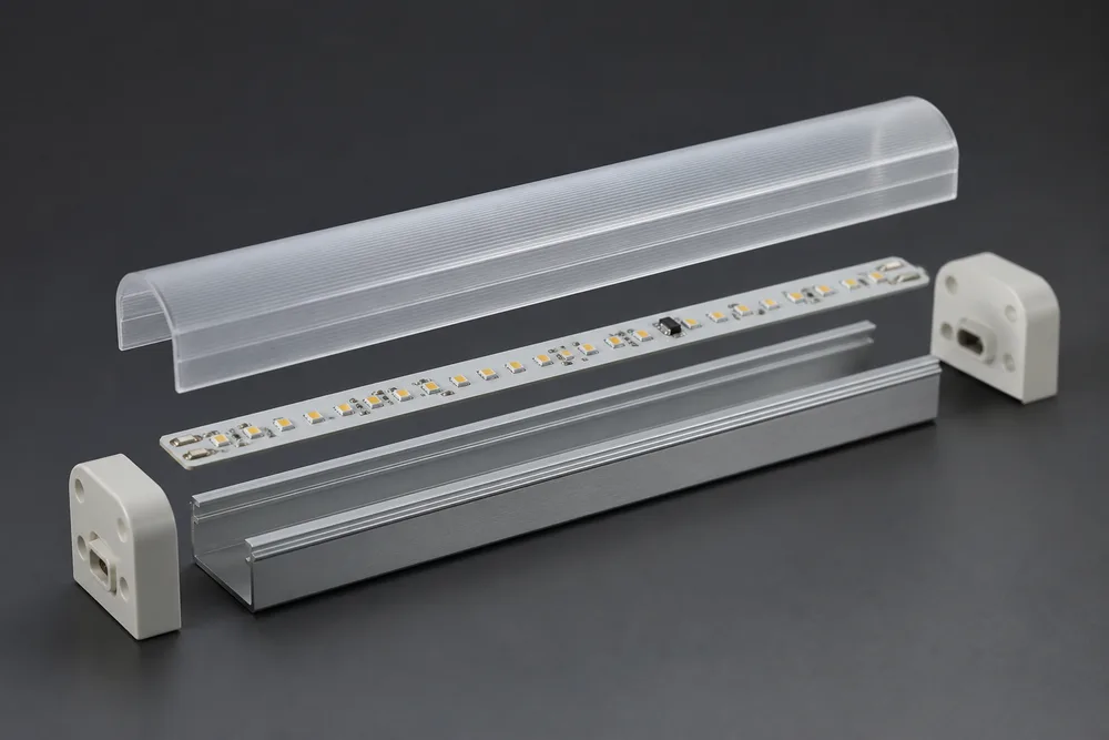 مبيت أنبوب LED T10 مع غطاء PC وقاعدة ألومنيوم 6063 لتجميع الإضاءة OEM في عام 2026